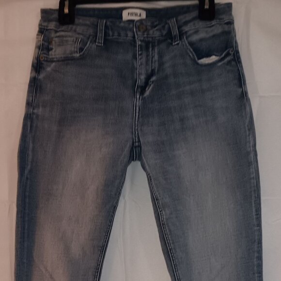 Pistola Arielle High Rise, Fringe Hem, Five Pocket Jeans- Size 29 - Picture 1 of 4